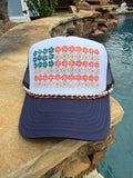70's Floral USA Flag Cap