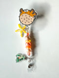 Pufferfish (nemo) Beaded Interchangeable Badge Reel