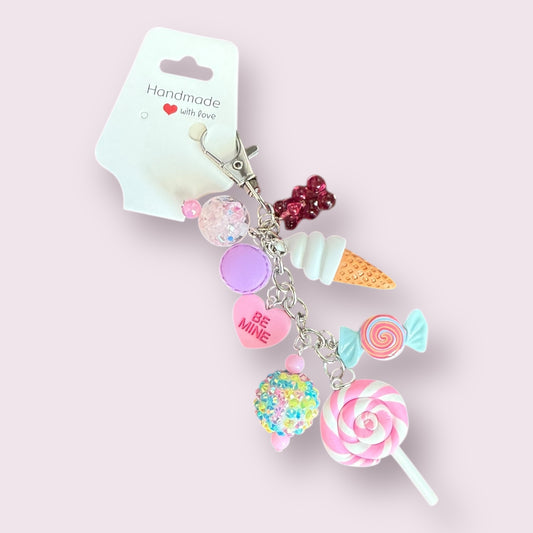 Sweet Treat Bag Charm (Pink)