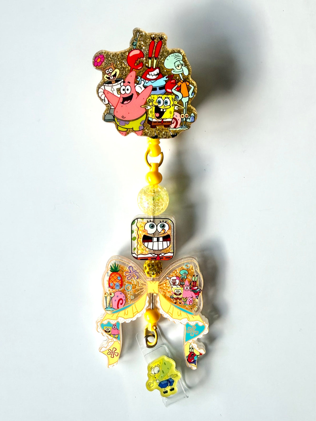 SB Bow Beaded Interchangeable Badge Reel