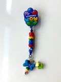 Autism Beaded Interchangeable Badge Reel