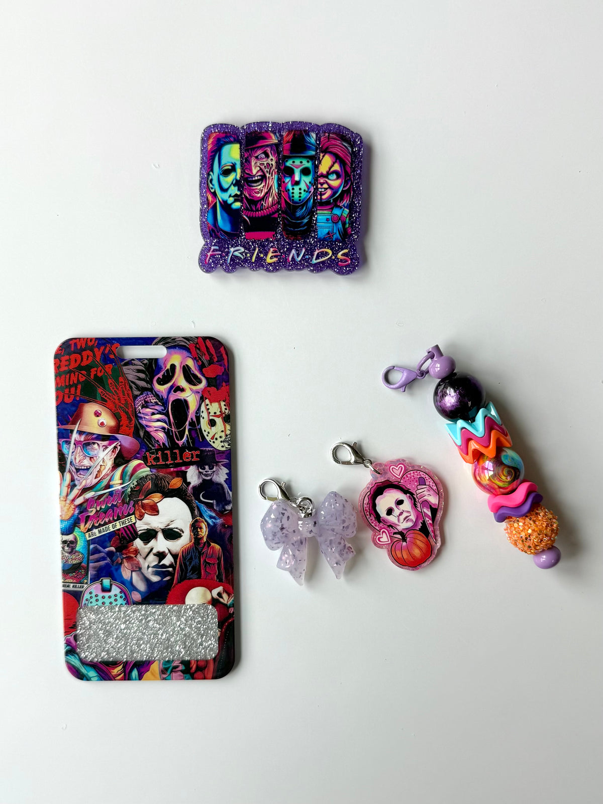 Horror Friends Interchangeable Badge Reel Buddy