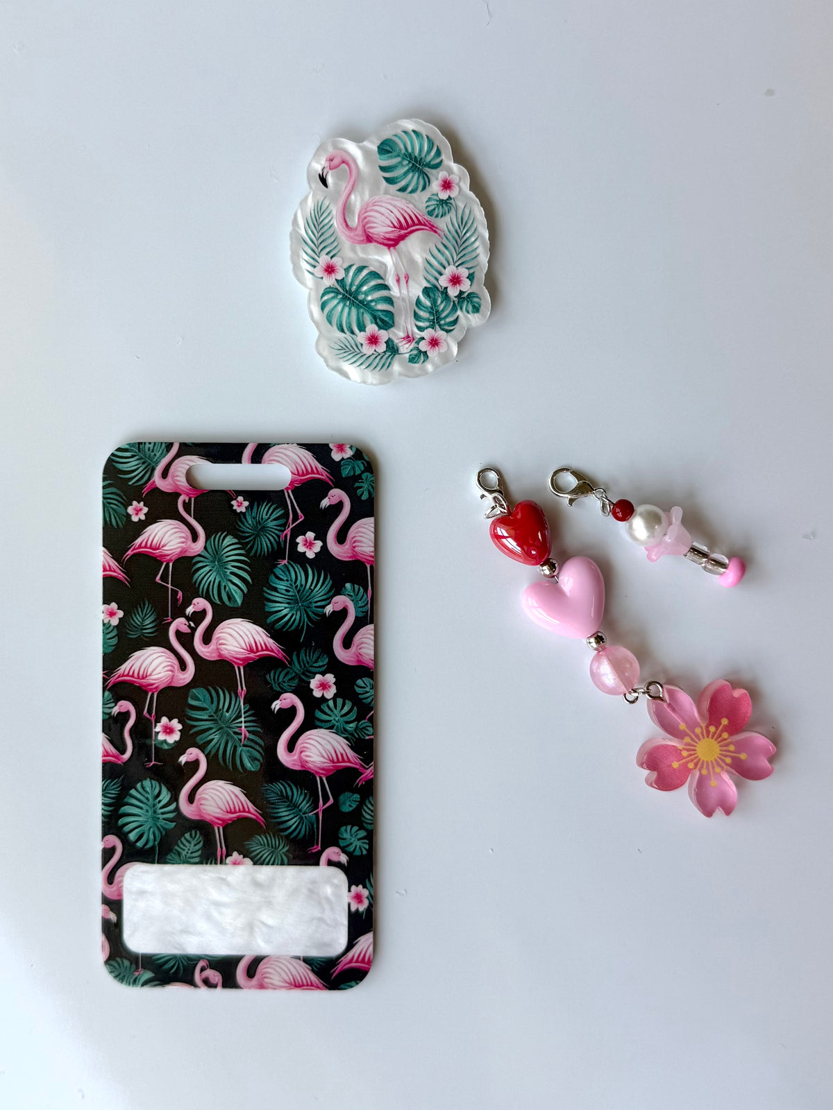 Flamingo Interchangeable Badge Reel Buddy