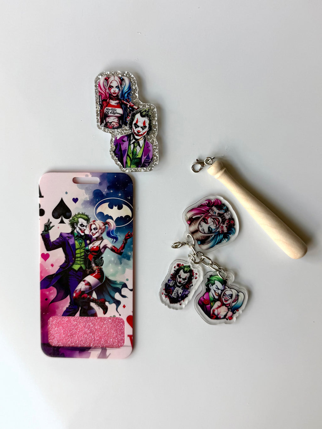 Puddin' & Mr. J Horror Interchangeable Badge Reel Buddy