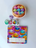 Colorful Dumplings Interchangeable Badge Reel Buddy
