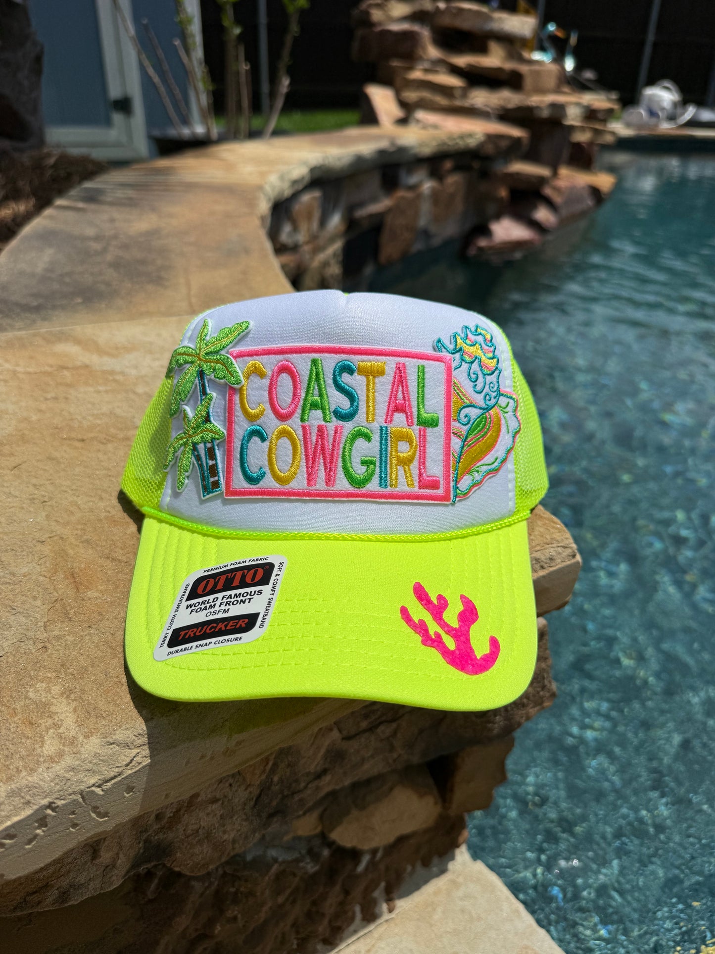 Coastal Cowgirl (Neon) Cap