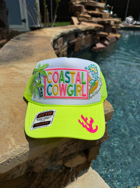 Coastal Cowgirl (Neon) Cap