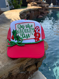 Naughty List Christmas Cap