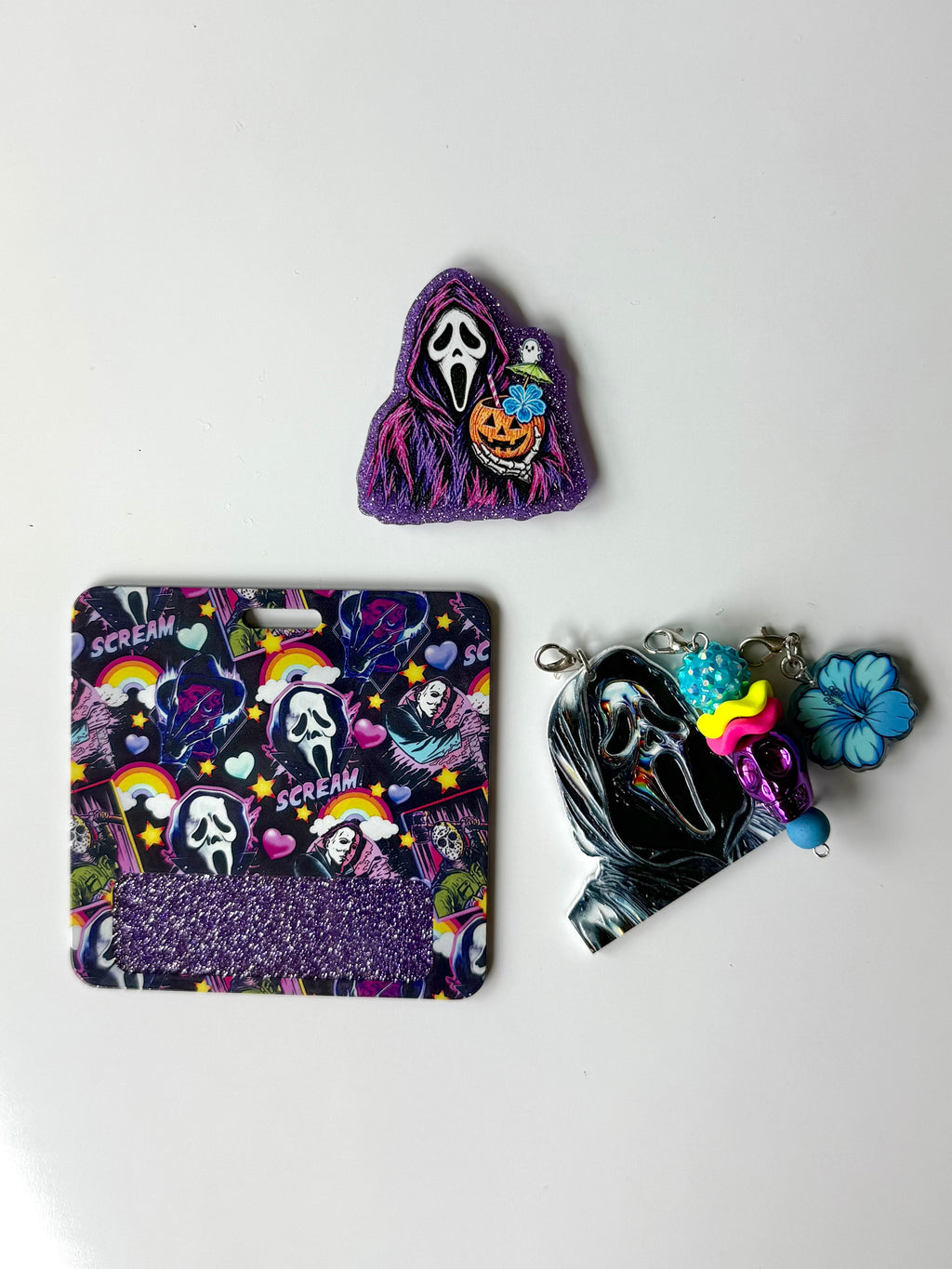 Ghostface colorful Interchangeable Badge Reel Buddy
