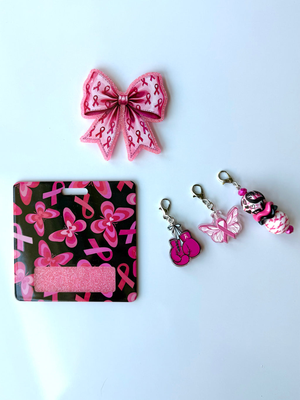 Pink Ribbon Interchangeable Badge Reel Buddy