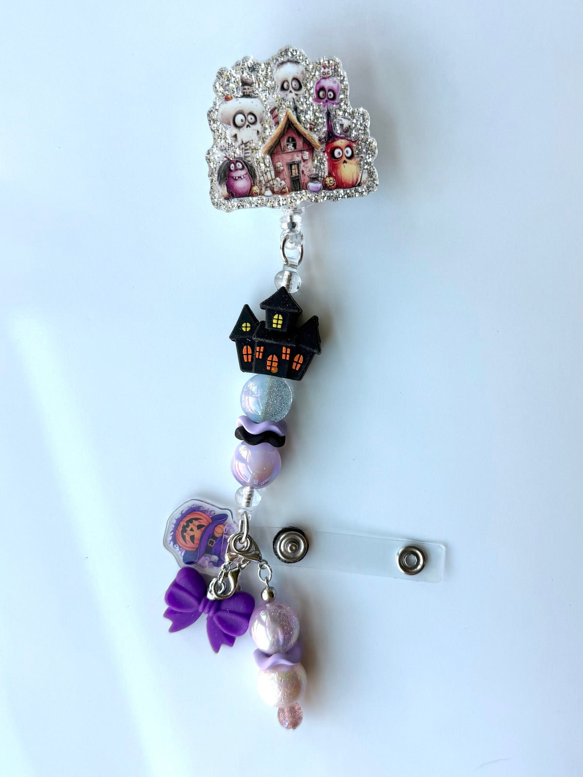 Halloween Beaded Interchangeable Badge Reel