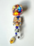 Beauty & Beast Beaded Interchangeable Badge Reel