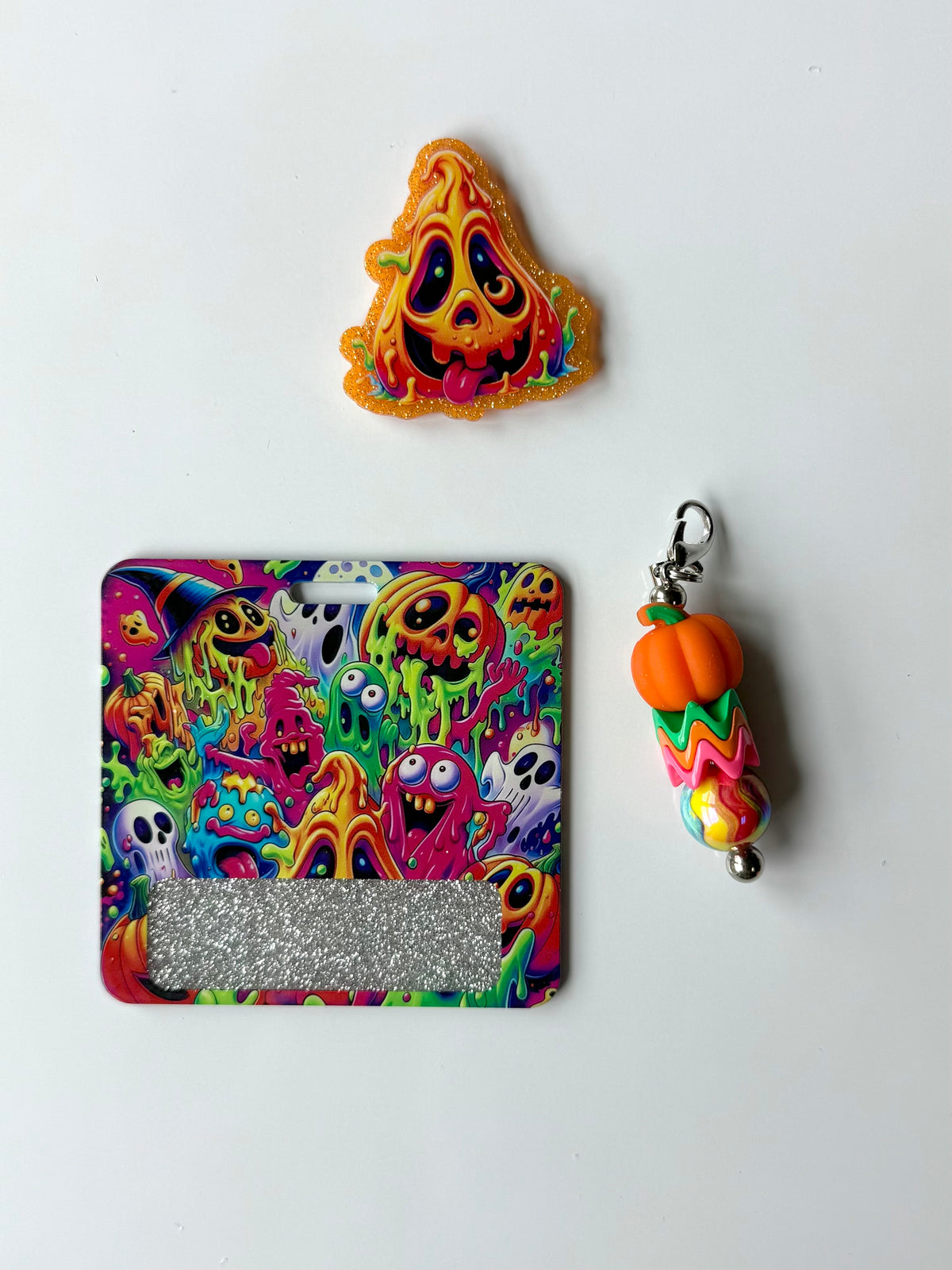 Trippy Halloween Interchangeable Badge Reel Buddy