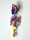 Mario Beaded Interchangeable Badge Reel