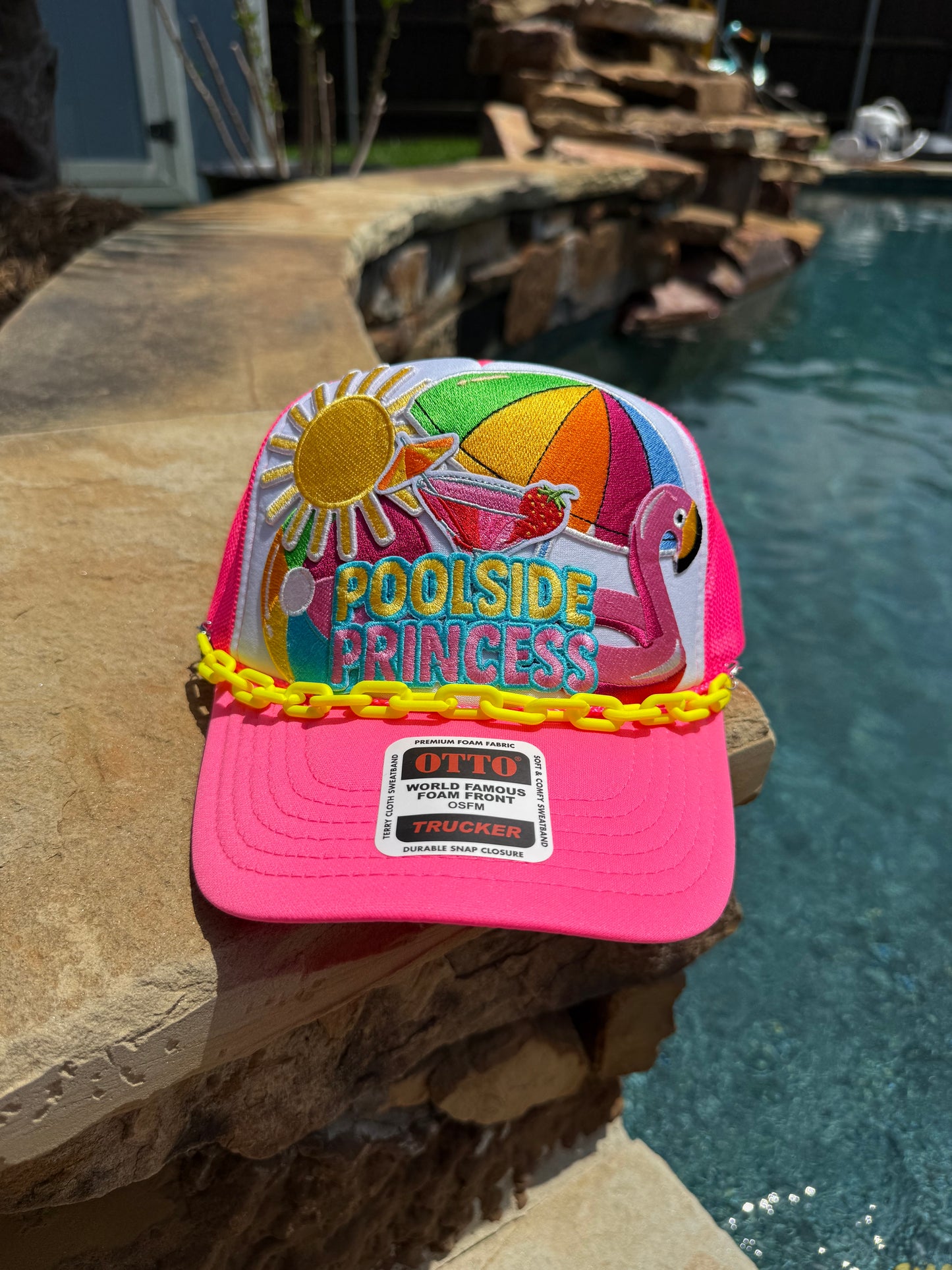 Poolside Princess (Hot Pink) Cap