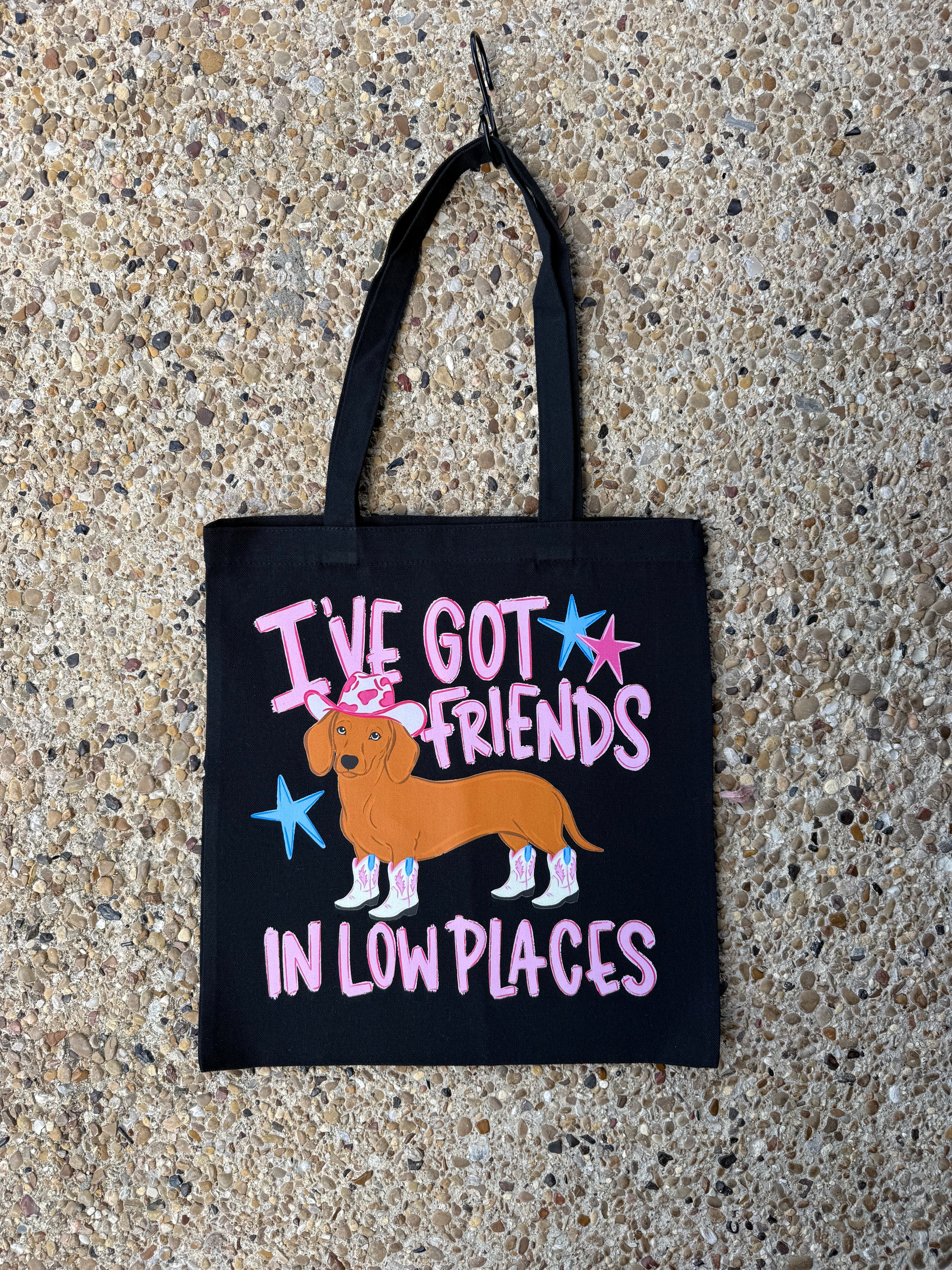 I've Got Friends In Low Places Dachshund Tote