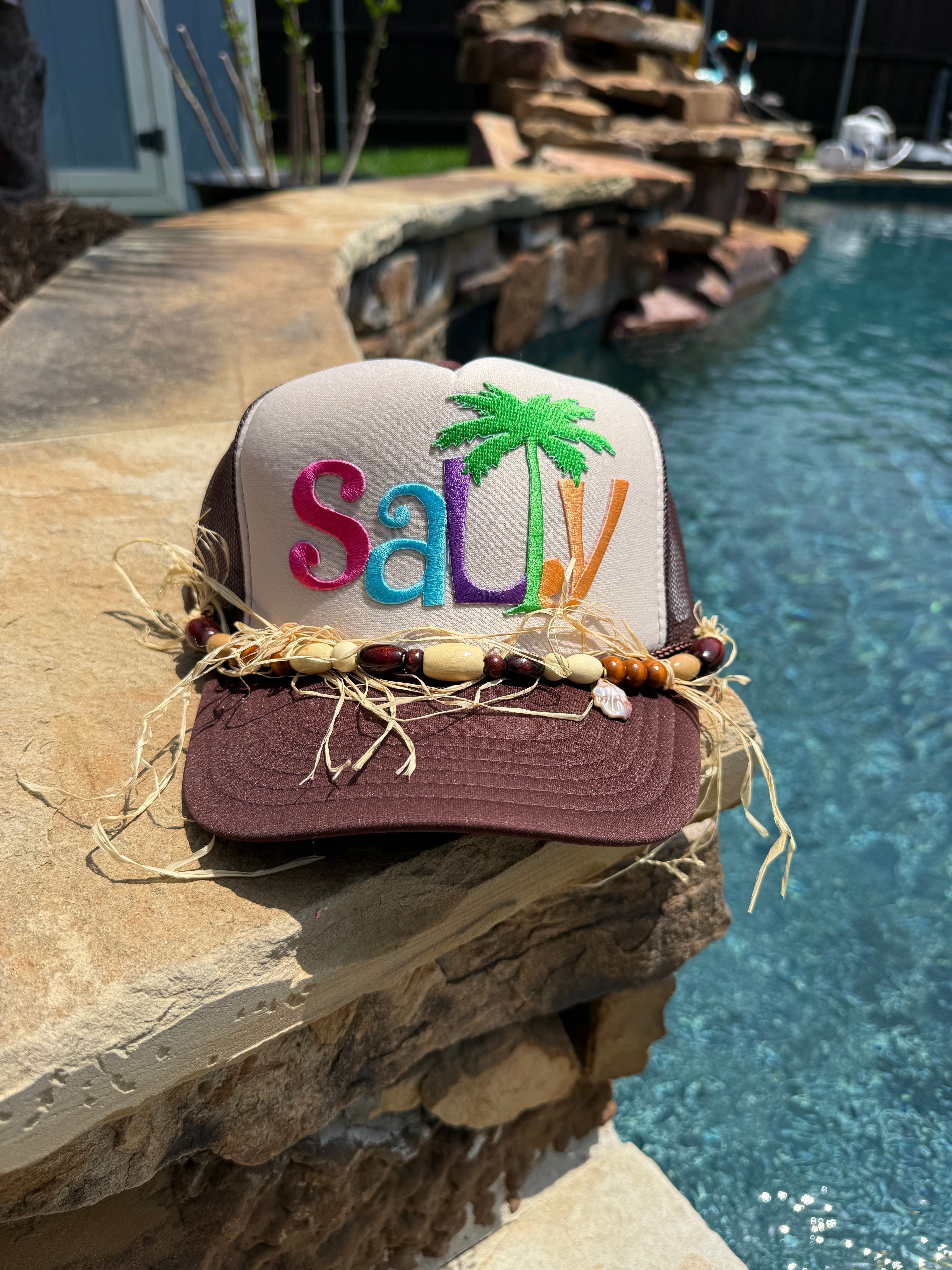 Salty Summer Cap (Beige/Brown)