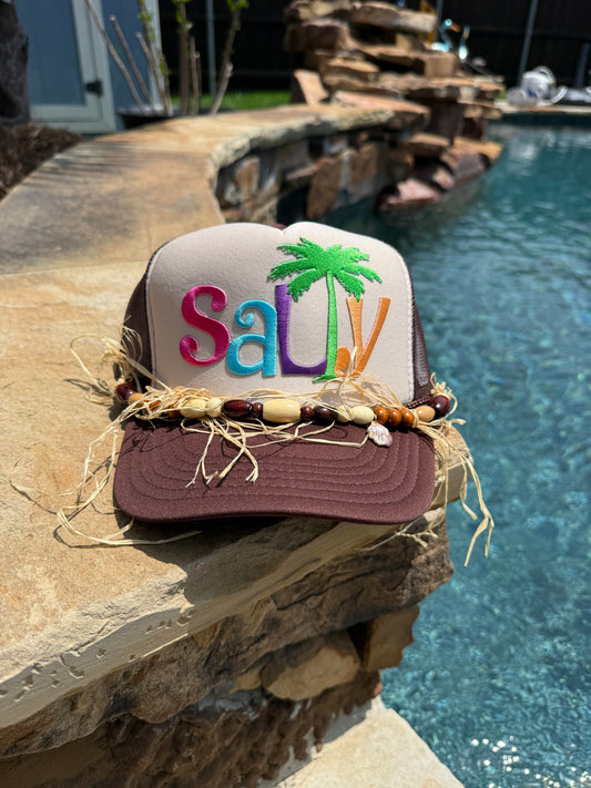 Salty Summer Cap (Beige/Brown)