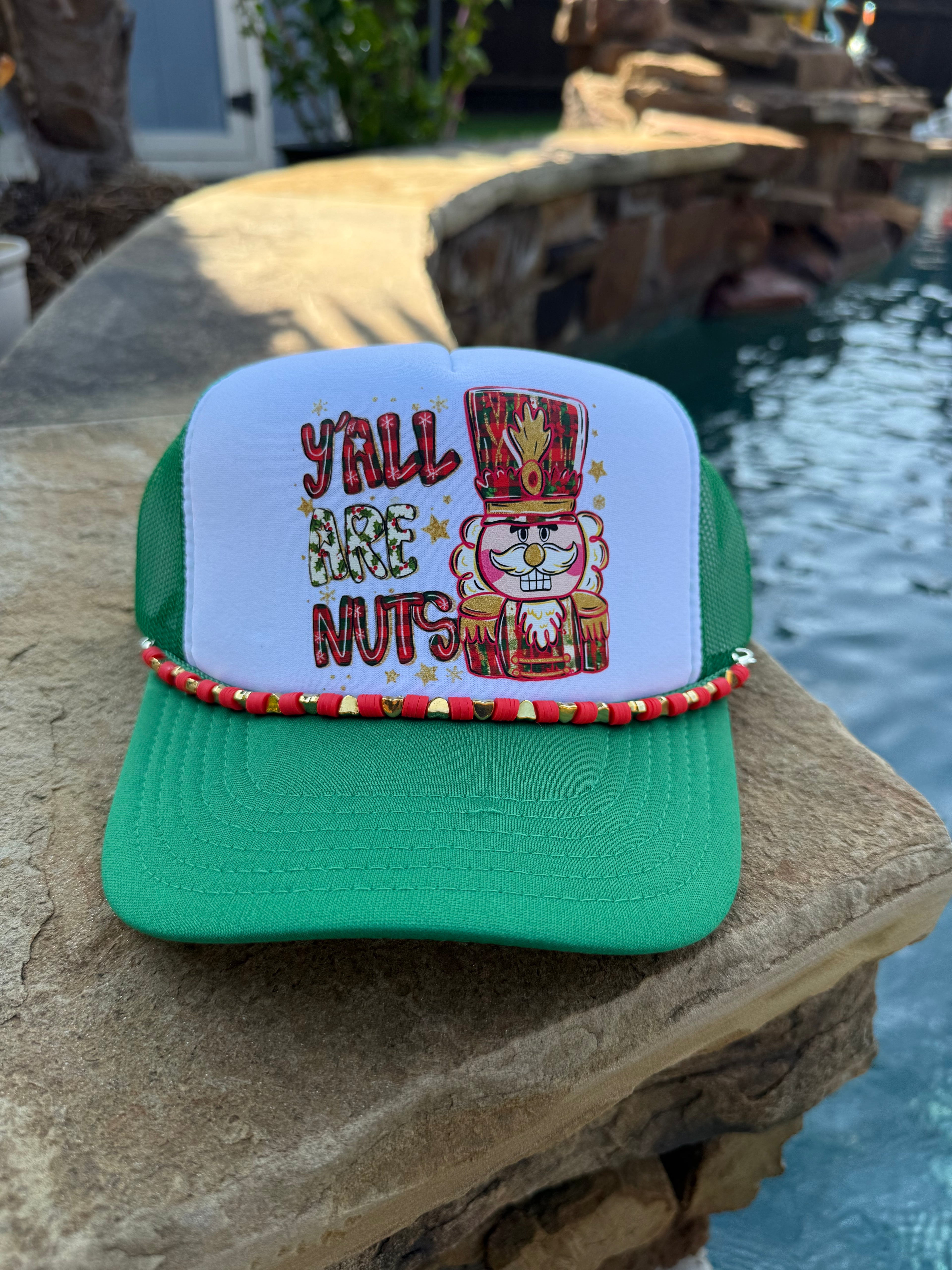 Y'all are Nuts Christmas Cap