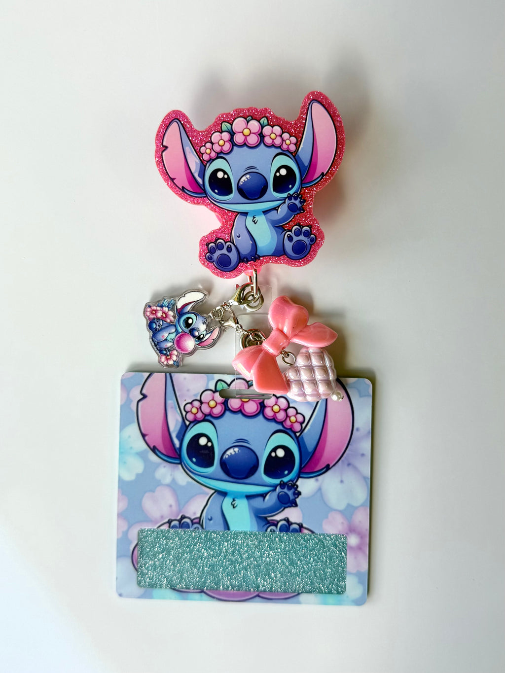Stitchy Floral Crown Interchangeable Badge Reel Buddy