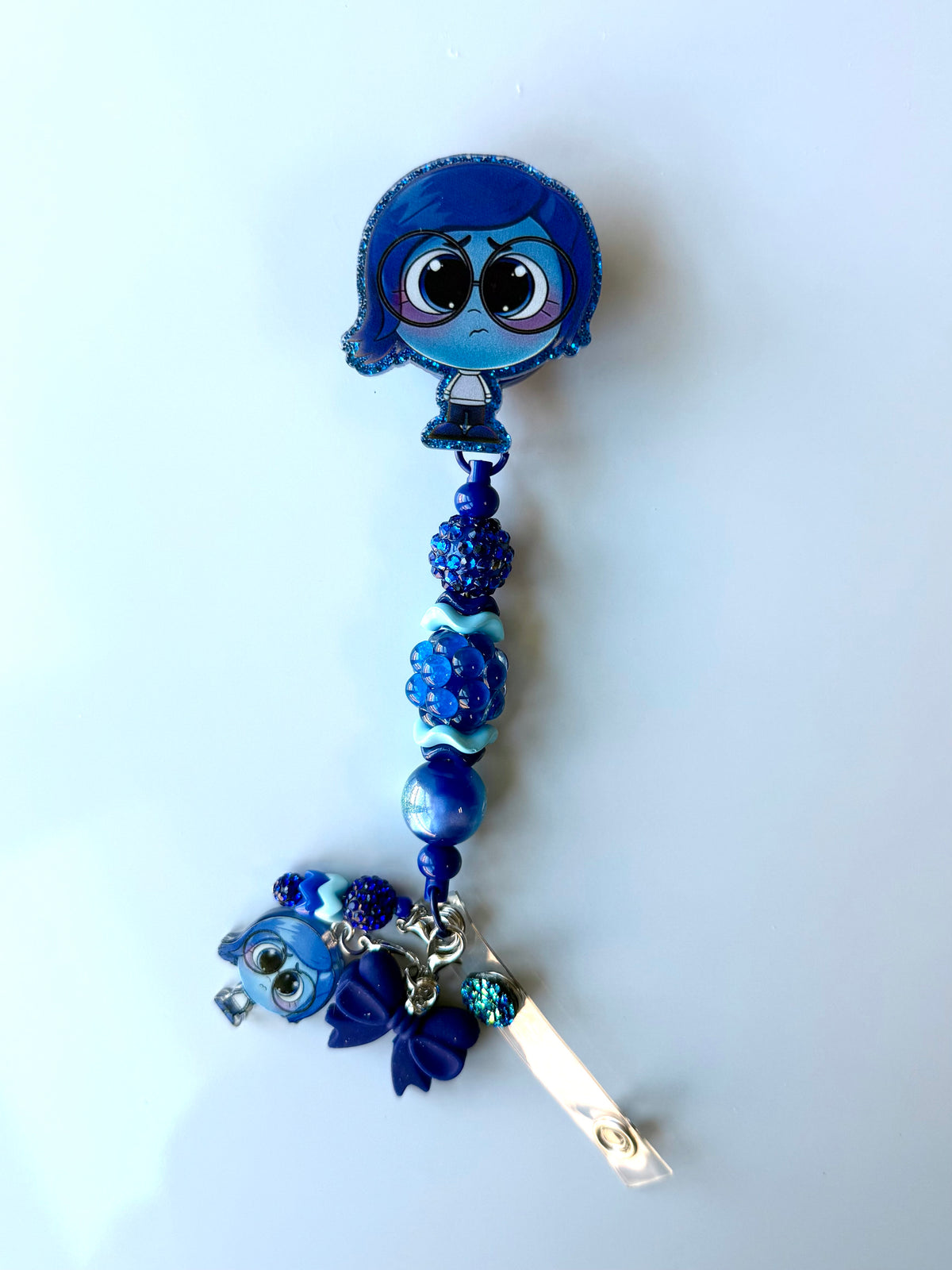 Sad-ness Beaded Interchangeable Badge Reel