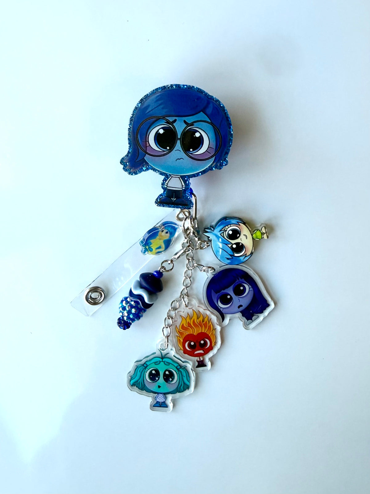 Sad-ness Charm Interchangeable Badge Reel