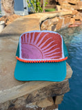 Sun Rays Summer Cap (teal)