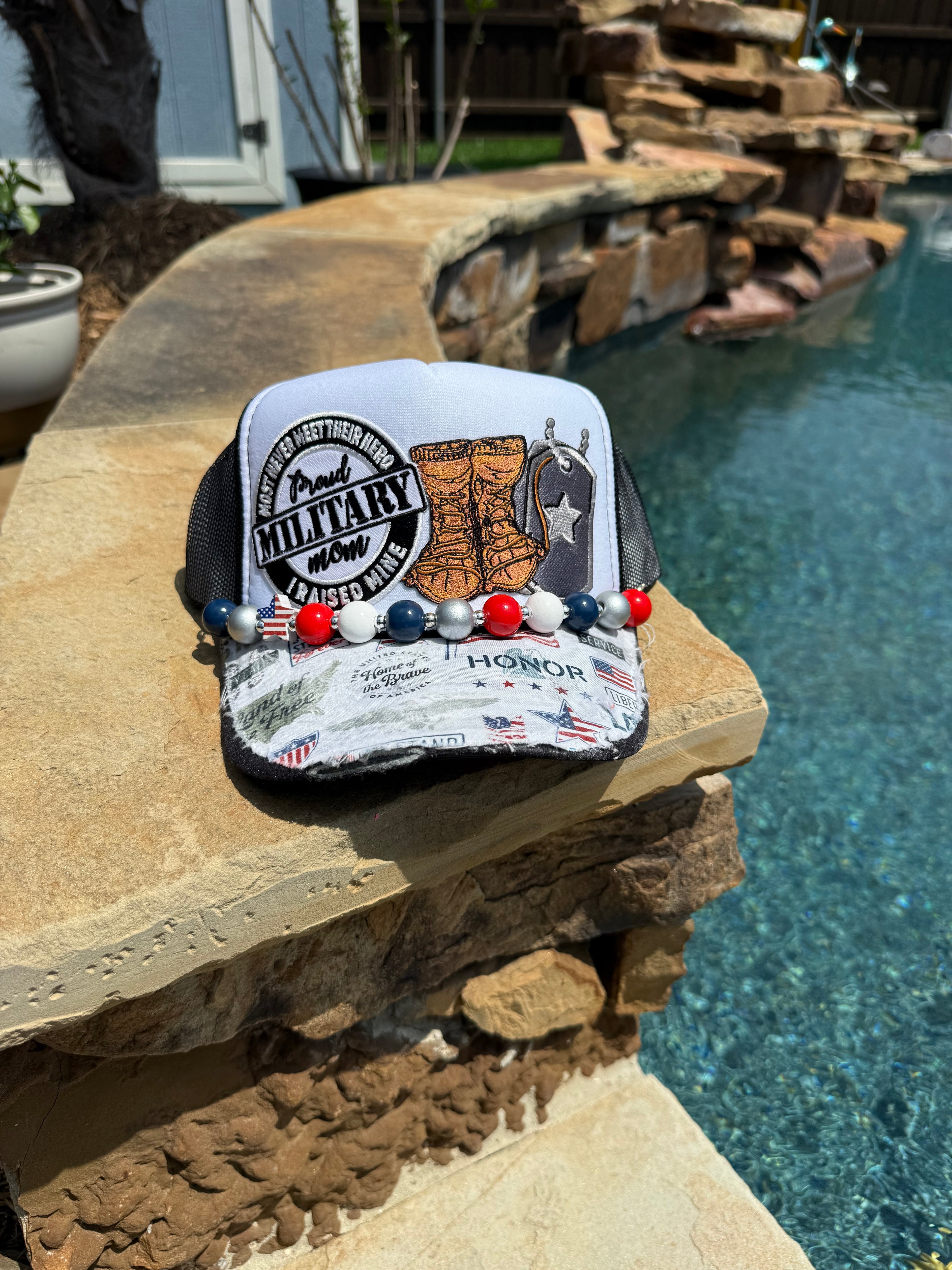Proud Military Mom Cap