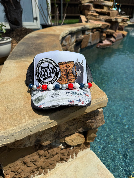 Proud Military Mom Cap
