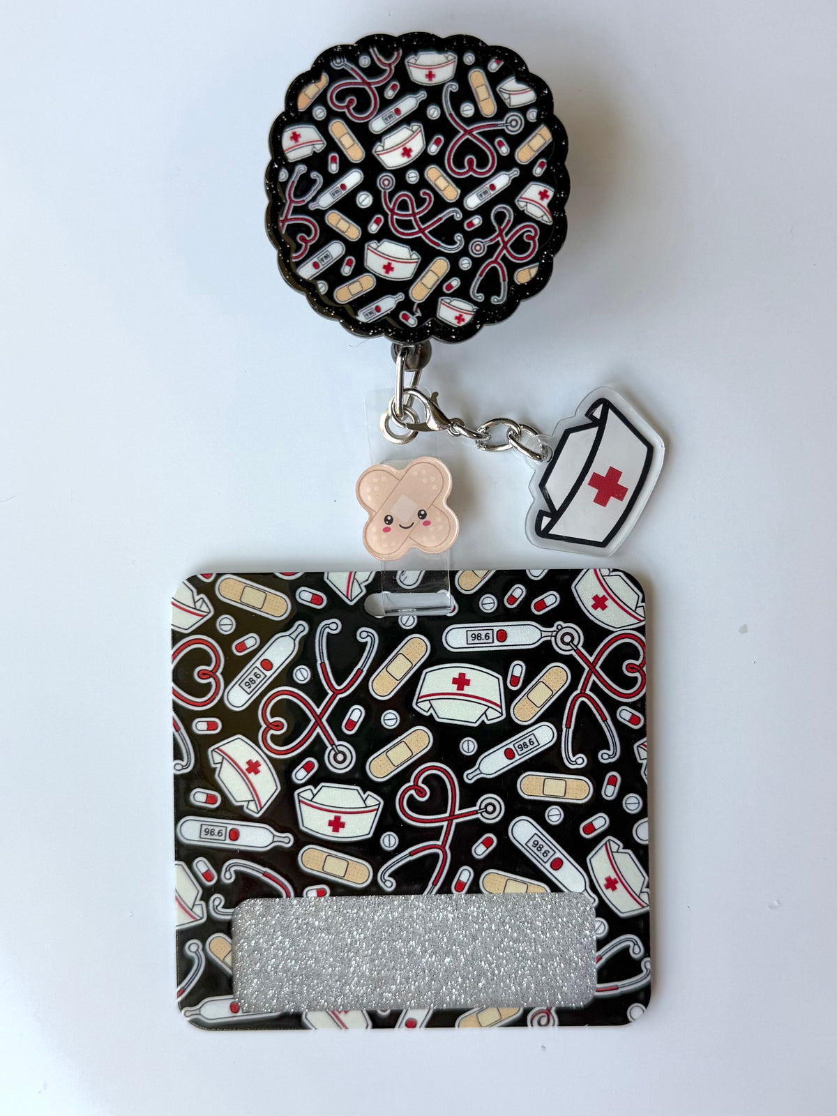 Nurse Hat Interchangeable Badge Reel