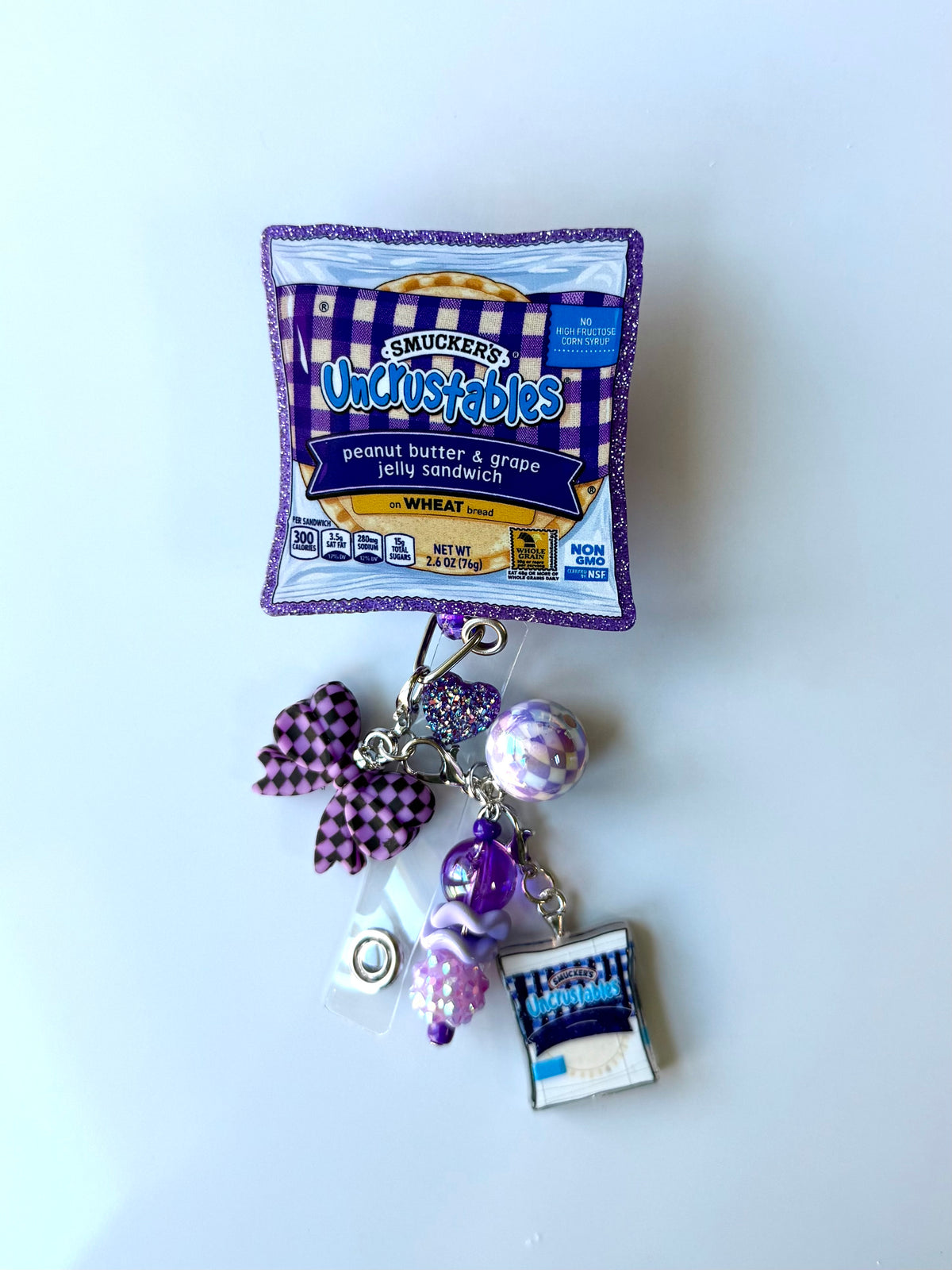 PB&J Charm Interchangeable Badge Reel