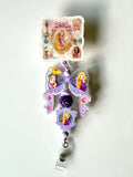 Rapunzel Beaded Interchangeable Badge Reel