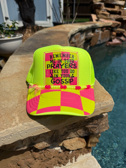 Remember me in your Prayers Cap
