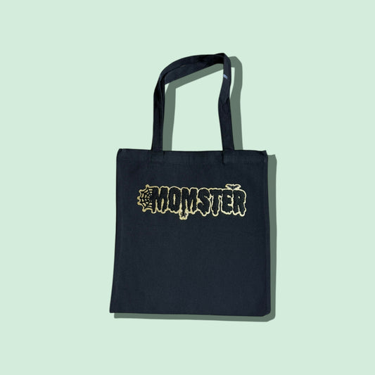 Black Momster Patch Tote