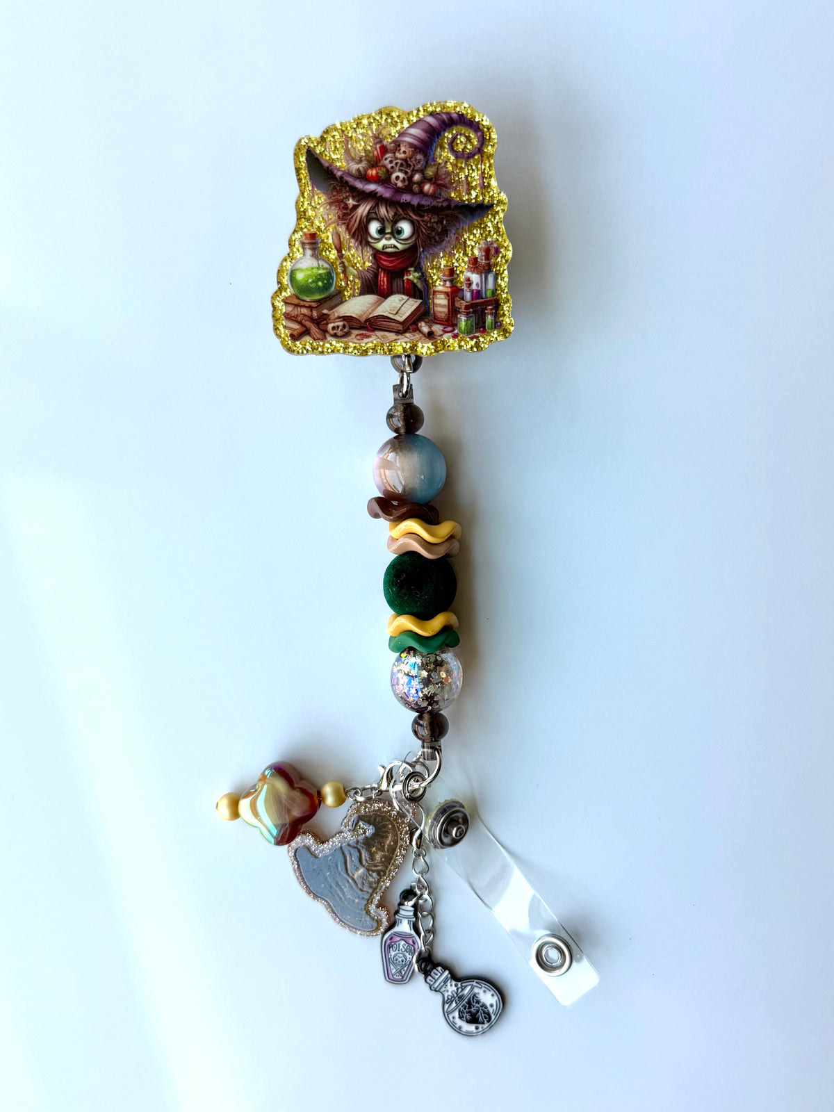 Wizard Beaded Interchangeable Badge Reel