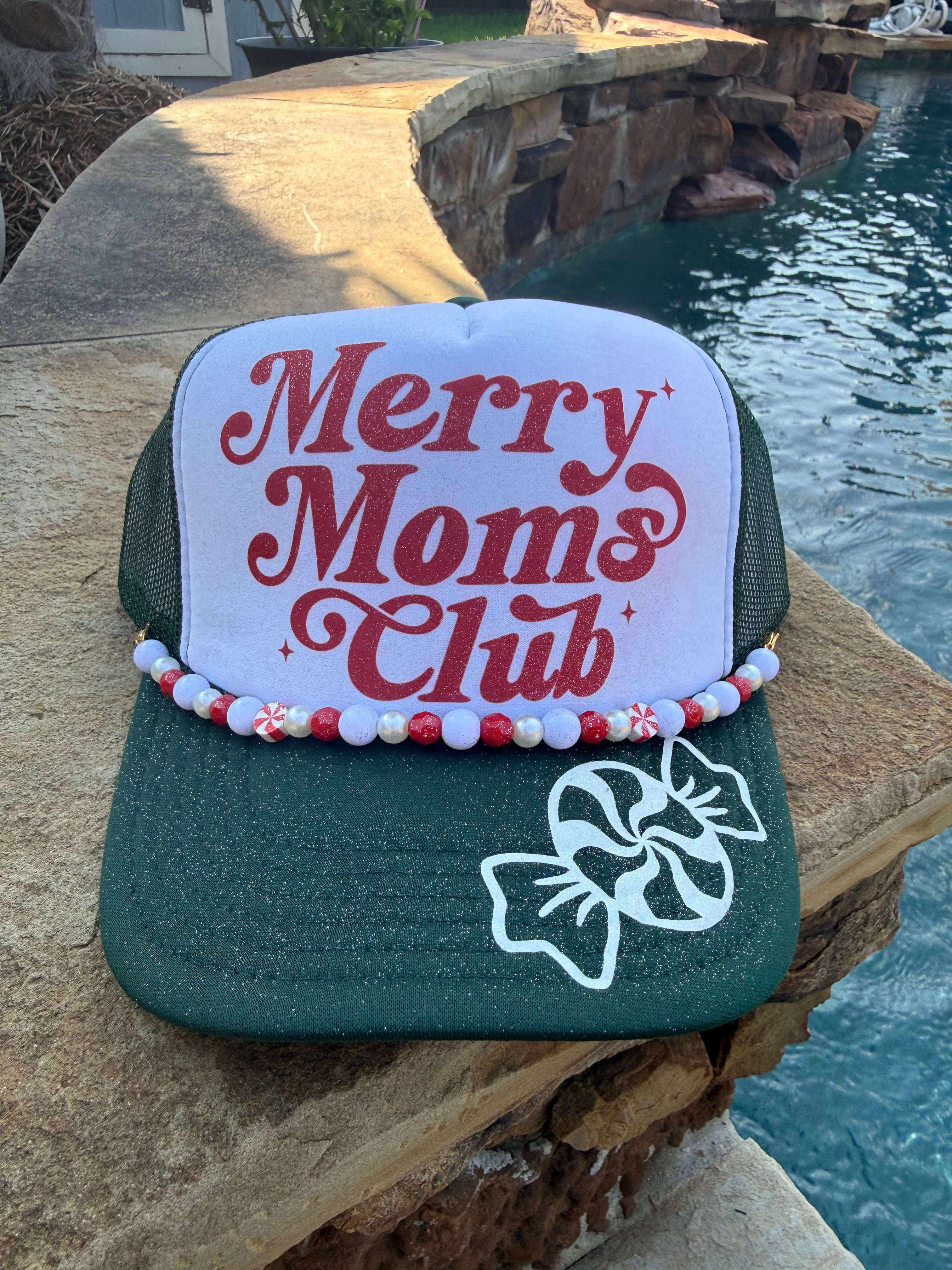 Merry Moms Club Christmas Cap