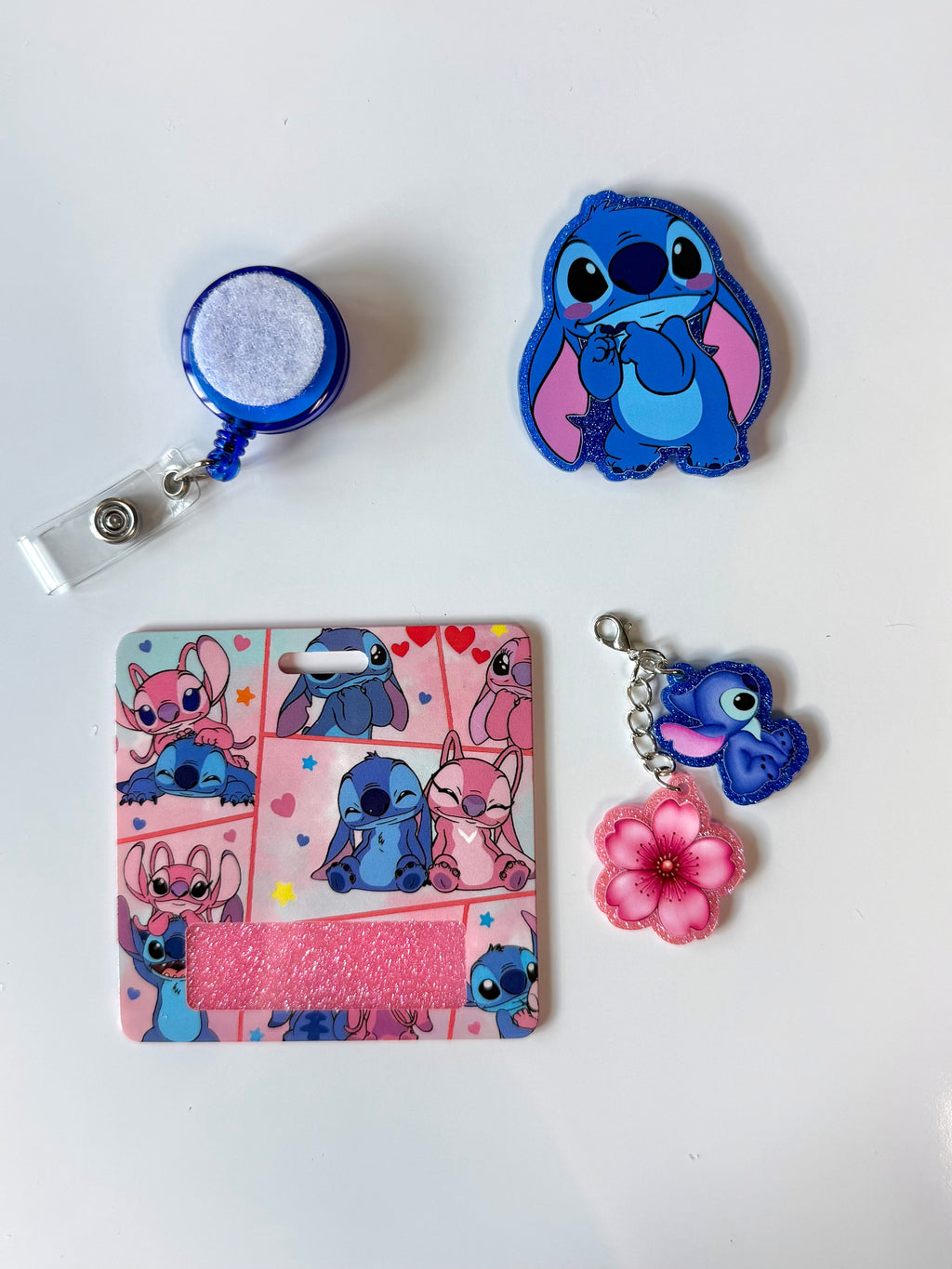 Stitchy & Angel Interchangeable Badge Reel Buddy