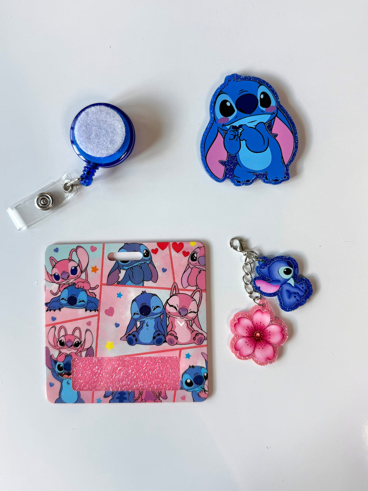 Stitchy & Angel Interchangeable Badge Reel Buddy