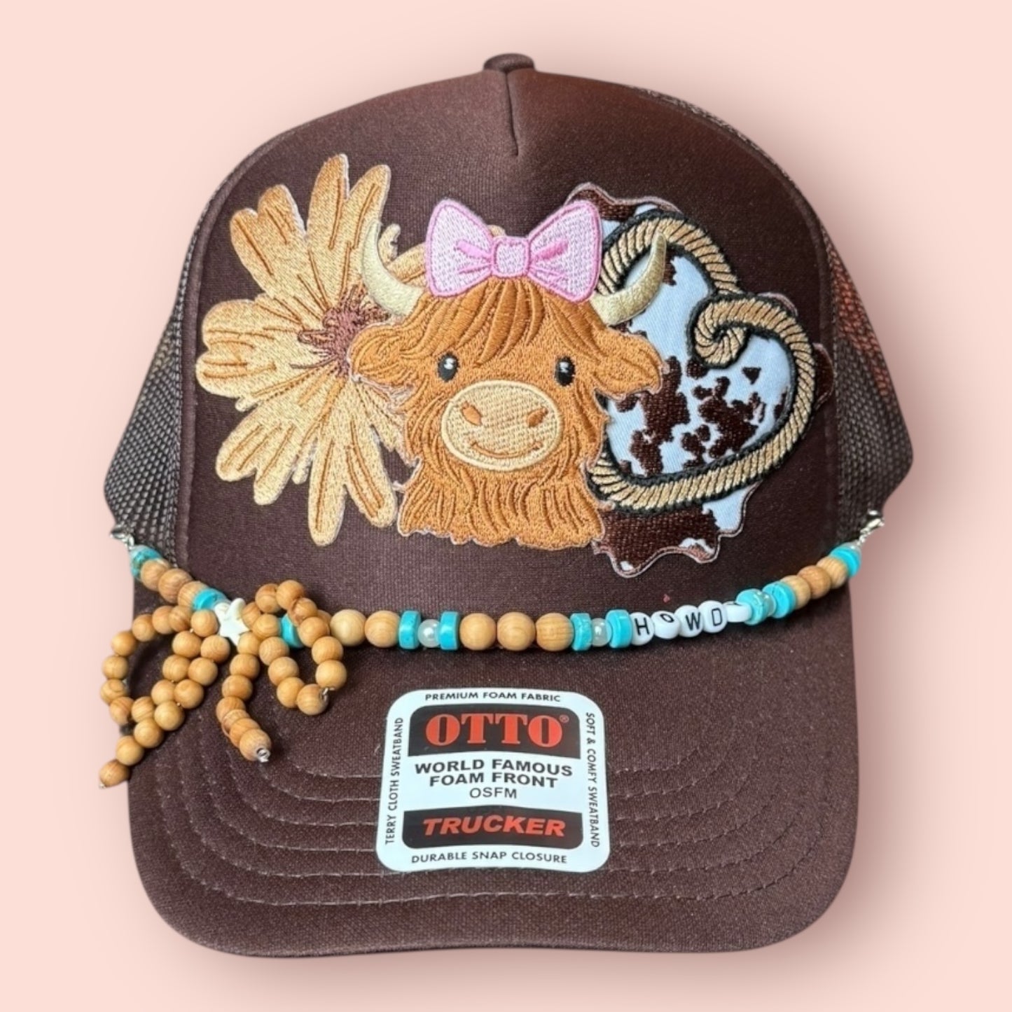 Brown Highland Cow Trucker Hat
