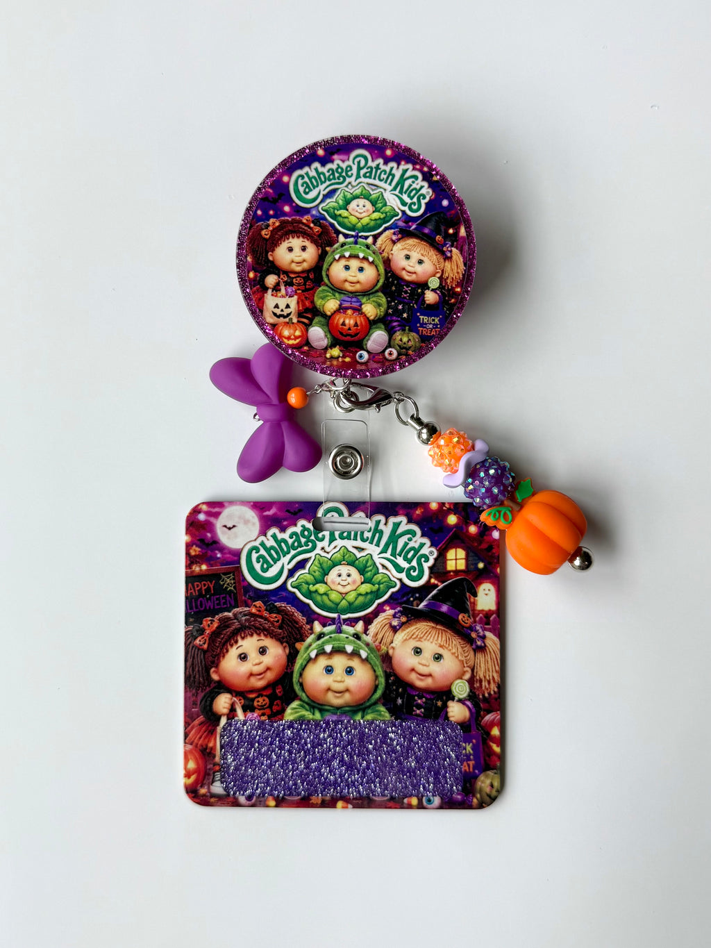 Cabbage Patch Kids Halloween Interchangeable Badge Reel Buddy