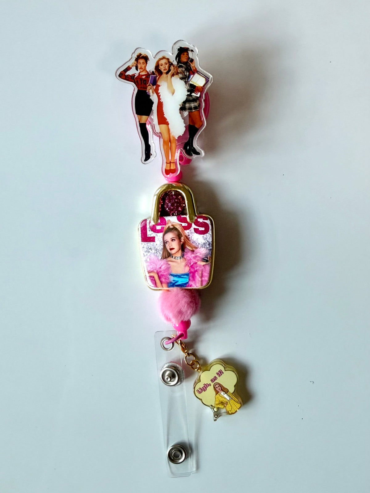 Clueless Beaded Interchangeable Badge Reel