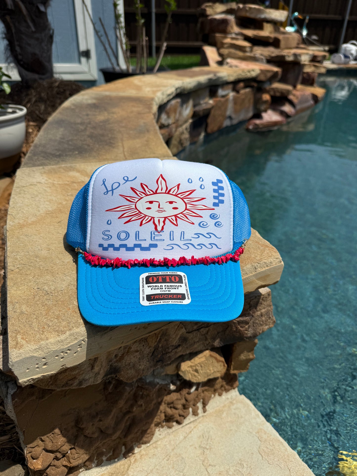 Le Soleil Summer Cap (blue)