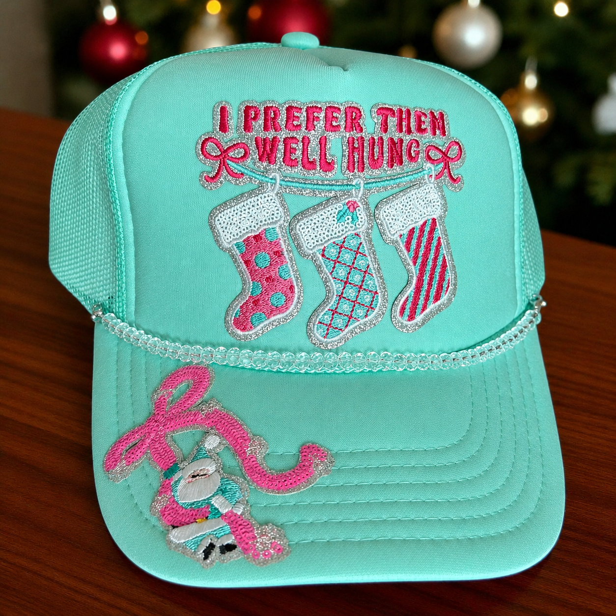 Funny Stocking Christmas Cap