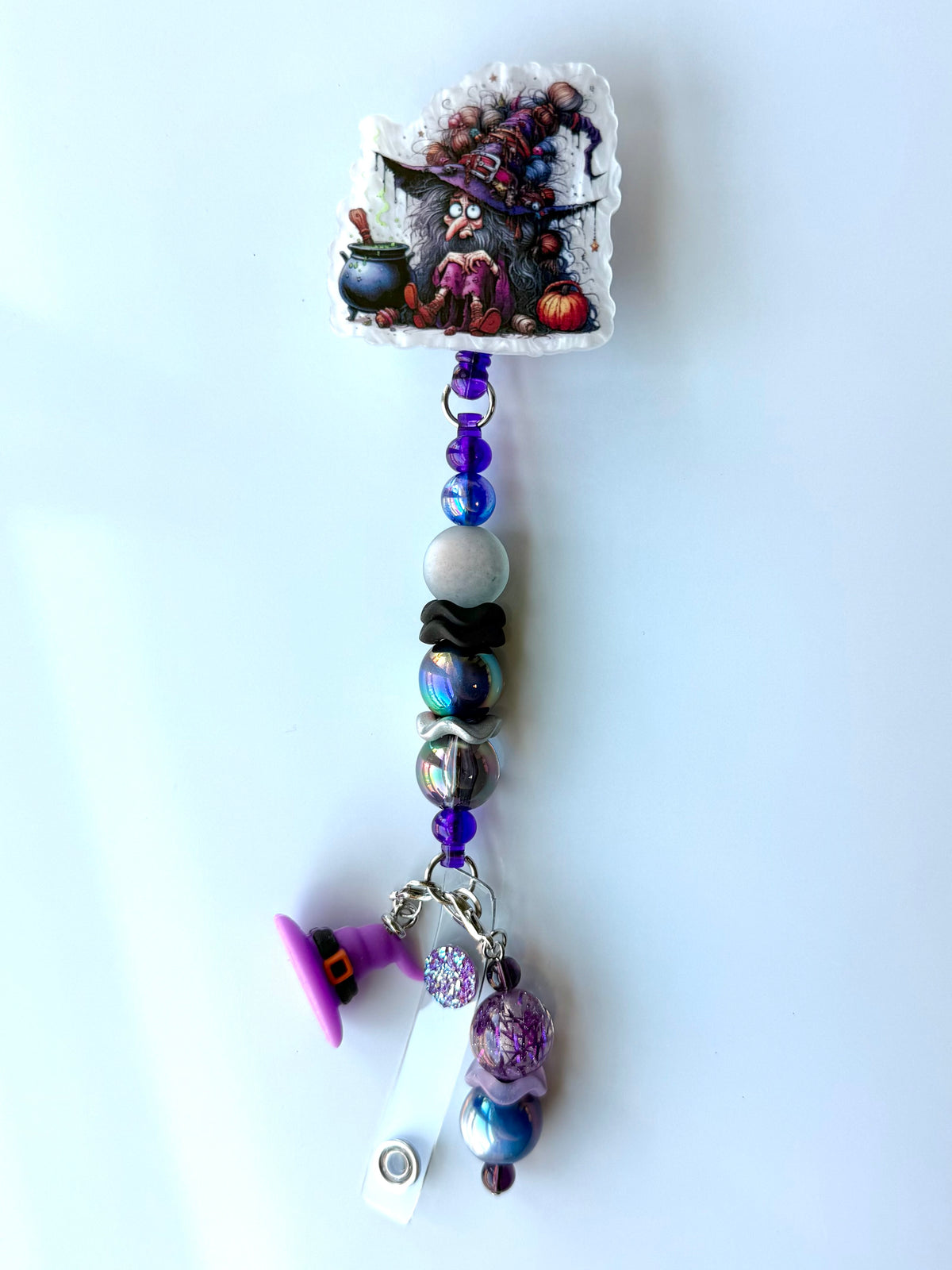 Witchy Beaded Interchangeable Badge Reel