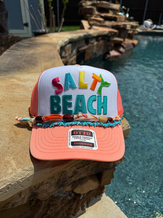 Salty Beach Cap (Coral)