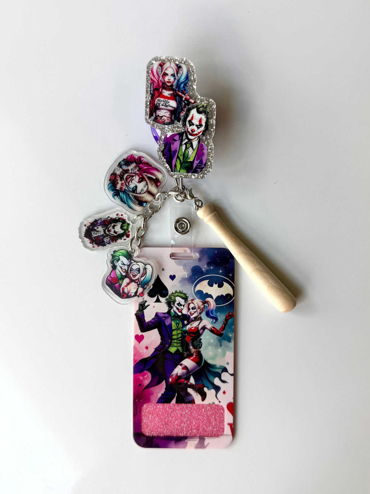 Puddin' & Mr. J Horror Interchangeable Badge Reel Buddy