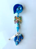 Sad-ness Beaded Interchangeable Badge Reel
