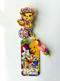 90s Rainbow Dog & Cat Interchangeable Badge Reel Buddy