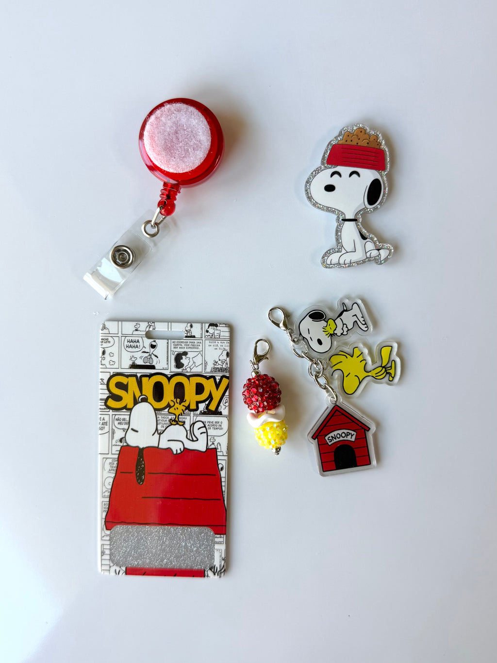 Snoopy Interchangeable Badge Reel