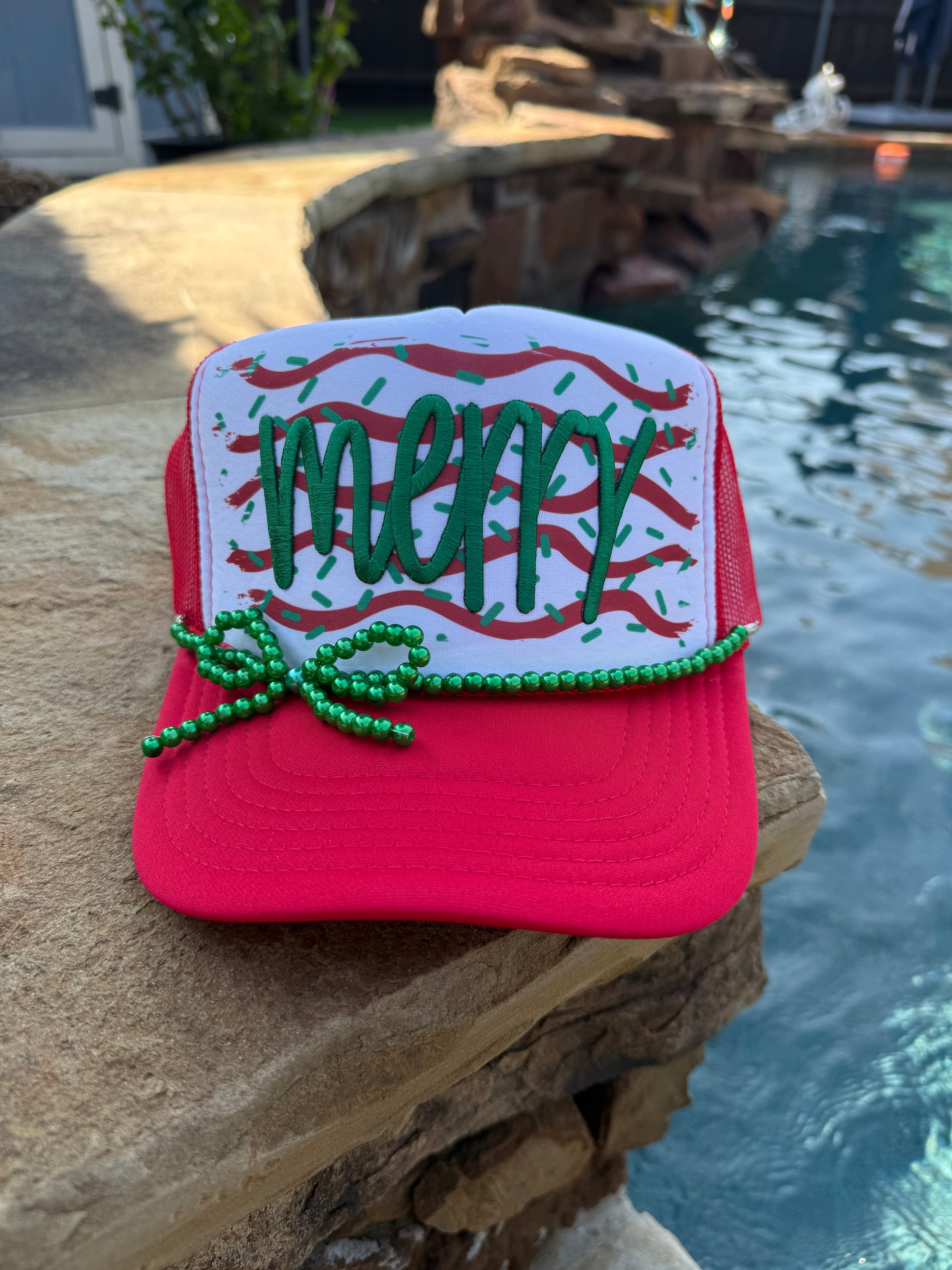 Merry Christmas Tree Cake theme Cap